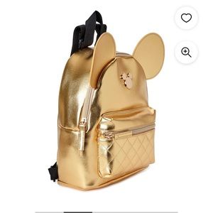 Mickey Mouse gold mini backpack
